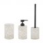 Bad-Accessoire Set Mod. Ortezzano Grau, 3-teilig, aus hochwertigem Polyresin - 1