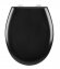 WC-Sitz Mod. Rieti, schwarz, Duroplast, 37x44,5 cm, easy close Absenkautomatik - 1