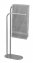 Handtuchständer Mod. Levante, satiniert, Edelstahl, 30x79x17 cm, platzsparend und modern designt - 1