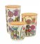 Vorratsdose Mod. Garden, 3er Set, aus biokunststoff und bambusdeckel - 1