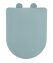WC-Sitz Mod. Galati Blaugrau matt, aus Duroplast, Soft-Touch-Effekt - 1