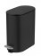 Kosmetikeimer Mod. Collungo, 5L, schwarz, Metall, 14x28,5x29,5 cm, easy-close Absenkautomatik - 1