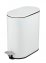 Kosmetikeimer Mod. Collungo, weiß, Stahl/Kunststoff, 5L, Easy-Close, mit herausnehmbarem Innenbehälter - 1