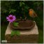 Dekorative Vogeltränke aus Metall braun Gartendekoration - 1