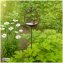 Vogeltränke mit Stab Metall Höhe 123 cm dekorative Gartendeko - 1