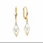 Ohrhänger 585/- Gelbgold bicolor glanz - 1