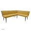 Eckbank 195 x 154 cm Mesilla Gelb kurzer Schenkel rechts - 1