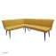 Eckbank 154 x 195 cm Mesilla Gelb kurzer Schenkel links - 1