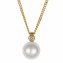 Halskette 585 Gold mit Brillant 0,03ct. + Perle weiß 7-7,5mm günstig online kaufen