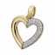 Anhänger Gold 585 Herz mit 31x Brillant zus. 0,25ct. - 1