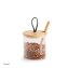 Vorratsglas rund 320 ml Holzdeckel mit Schlaufe - 1
