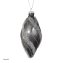 Christbaumschmuck Zapfen Silber mit Glitzersteinen - 1