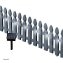 Zierzaun Nessa Solar Palisade 4-teilig Grau - 1