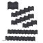 Beetumrandung Nessa Wave 24-teilig Schwarz - 1
