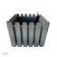 Blumentopf mit Wasserspeicher Nessa eckig grau - 1
