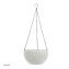 Blumenampel Nessa Rattanoptik Weiß - 1