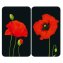 Herdabdeckplatte Universal Mod. Mohn, 2er Set, für alle Herdarten geeignet - 1