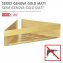 Turbo-Loc® Eckablage Mod. Genova Gold Matt, befestigen ohne Bohren mit Spezial-Klebepad - 1