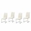 Schwingstuhl 4er Set PU creme DannyC - 1