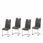 Schwingstuhl 4er Set PU braun DannyC - 1