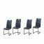 Schwingstuhl 4er Set PU schwarz DannyP - 1