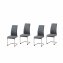 Schwingstuhl 4er Set PU grau SallyC - 1