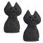 Raumentfeuchter Mod. Katze, 2er Set, schwerer Türstopper - 1