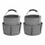 Universal Reinigungs Caddy 16 l, Anthrazit, 2er Set, mit 6 Außentaschen für Schwämme und Tücher - 1