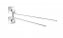Turbo-Loc® Edelstahl Handtuchhalter 2 Arme Quadro, rostfrei - 1