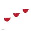 Wandregal 3er Set Konsole Altona Rot - 1