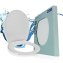 WC Sitz Mod. Vigone Weiß, Toilettensitz aus antibakteriellem Duroplast - 1