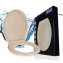 WC Sitz Mod. Ottana Beige, Toilettendeckel mit Absenkautomatik - 1