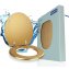 WC Sitz Mod. Aldeno Gold matt, Toilettendeckel aus foliertem MDF - 1