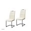 Schwingstuhl 2er Set PU creme DannyP - 1
