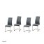 Schwingstuhl 4er Set PU grau SallyC - 1