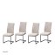 Schwingstuhl 4er-Set Creme LennyP - 1