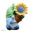 Solardekoleuchte Zwerg mit Blume - 1