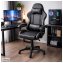 Gaming Stuhl Kunstleder Schwarz - 1