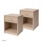 Nachtschrank mit 1 Schublade 2er-Set Nina Sonoma - 1