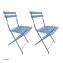 Gartenstuhl 2er-Set Basil Metall Blau - 1