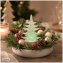 Funkelnder Weihnachtsbaum 6er Set klein mit toller Beleuchtung - 1