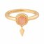Ring 925 Silber vergoldet orange Mondstein günstig online kaufen