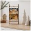 Weihnachtsdeko Holzschlitten mit LED - 1
