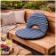 Bodensessel Rund Gestreift Blau Grün Verstellbar Indoor Outdoor bis 150 kg - 1
