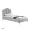 Polsterbett 90 x 200 cm Yoris Grau - 1