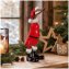 Dekoente Santa Quaklaus aus Holz 25 cm Weihnachtsdeko Ente - 1