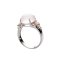Ring 925 Sterling Silber rhodiniert Rosenquarz - 1
