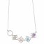 Kette 925 Sterling Silber rhodiniert Glänzend Quarz multi günstig online kaufen
