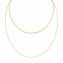 Collier 925 Sterling Silber vergoldet Layering  zweifach - 1