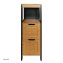 Badschrank Jerik Schwarz Holzoptik - 1